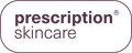 Paarse transparante logo van Prescription Skincare