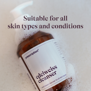 Prescription Skincare Edelweiss Cleanser geschikt voor alle huidtypes en huidcondities