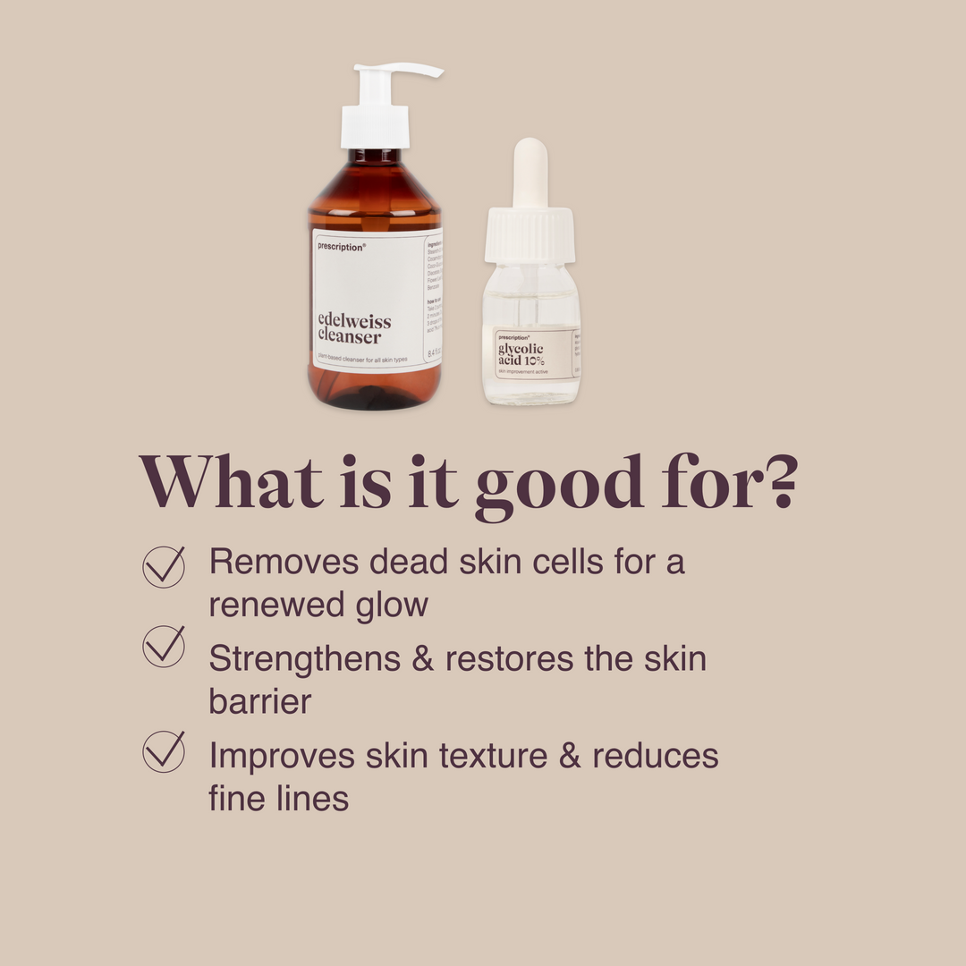 Glycolic Acid & Edelweiss Cleanser - skin duo