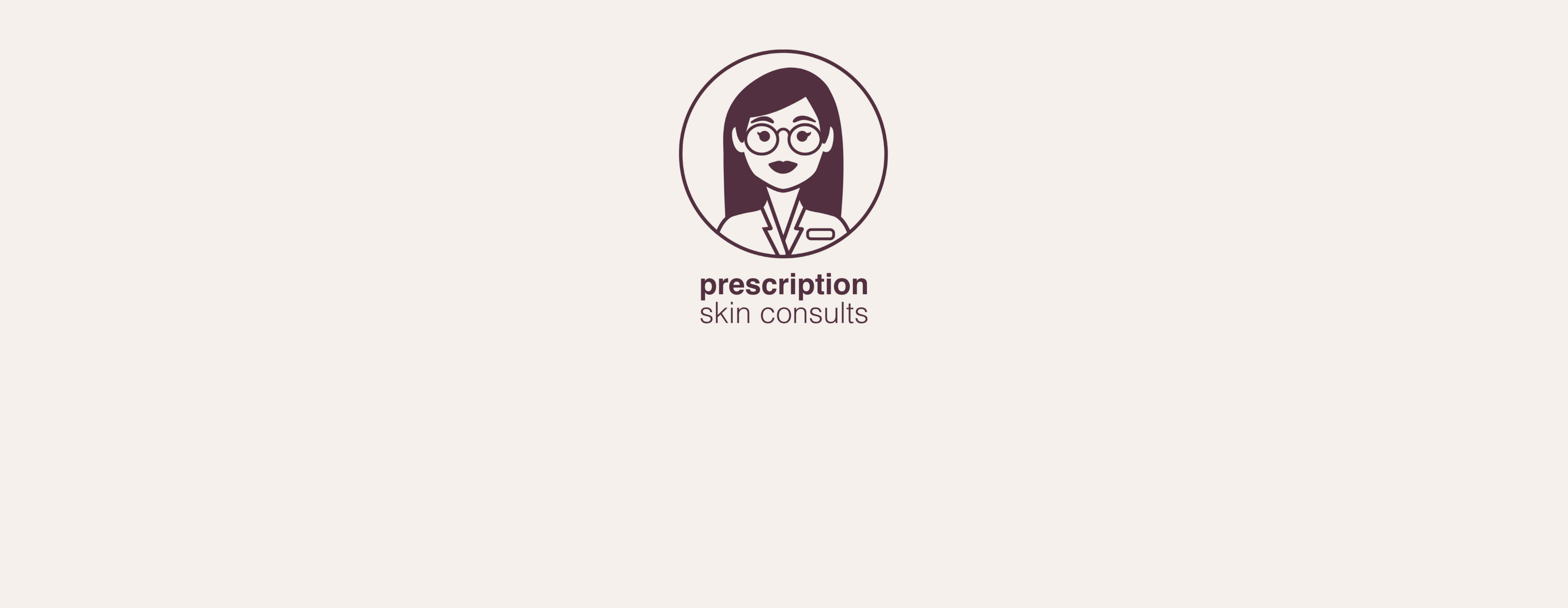 prescription skin consults logo. 
