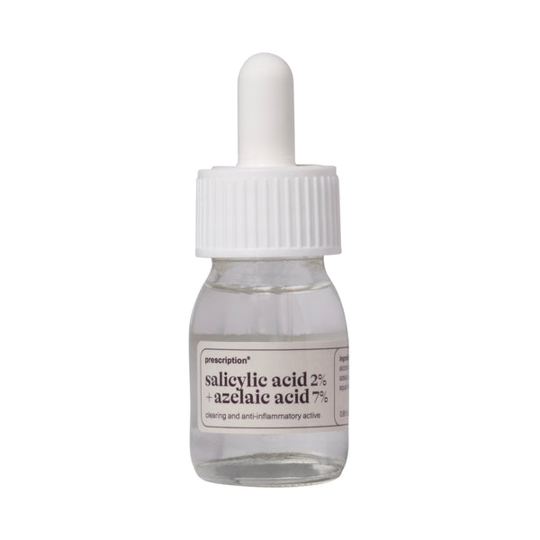 Prescription Skincare Salicylic Acid 2% + Azelaic Acid 7% flesje met pipet, exfoliating en ontstekingsremmende active